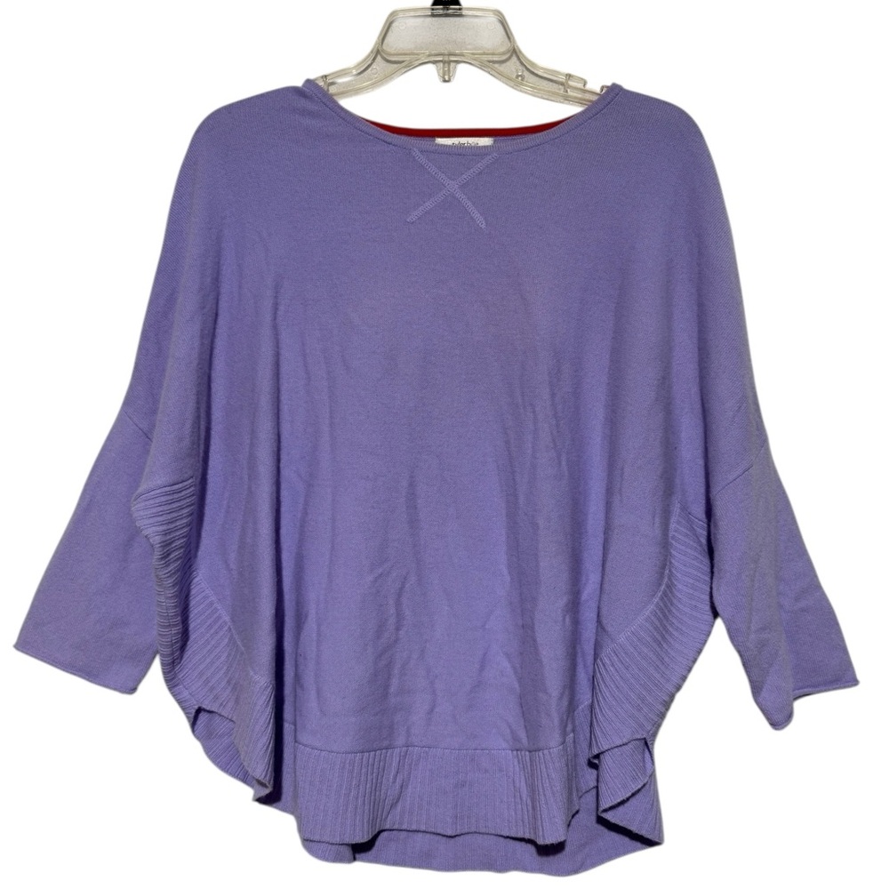 Tyler Boe Cashmere Capelet Sweater Size S Lavender Lilac Quiet Luxury Old Money